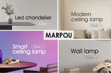 MARPOU Smart Ceiling Light LED - Dimmable Modern Ceiling Lamp with APP & Remote Control | 3 Size Options, 3000K-6500K Color Temperature, 20%-100% Brightness