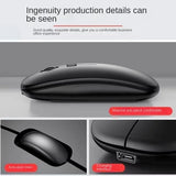 Rechargeable Bluetooth Wireless Mouse – Silent Ergonomic USB Mouse for Laptop, PC & Tablet