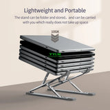 YYLM N8 Adjustable Aluminum Laptop Stand – Foldable Portable Cooling Stand for MacBook & Notebook