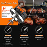 Smart Bluetooth BBQ Meat Thermometer with Dual Probes – Digital Grill & Smoker Temperature Monitor