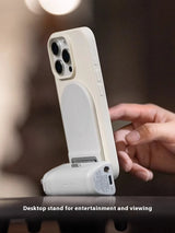 PGYTECH MagCam Mobile Phone Camera Handle – 3000mAh Bluetooth Remote Grip with MagGlow Magnetic Fill Light for Smartphones