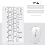 EMTRA Bluetooth Wireless Keyboard & Mouse Combo – Ultra-Slim Rechargeable Keyboard for iPad, Tablet & Laptop