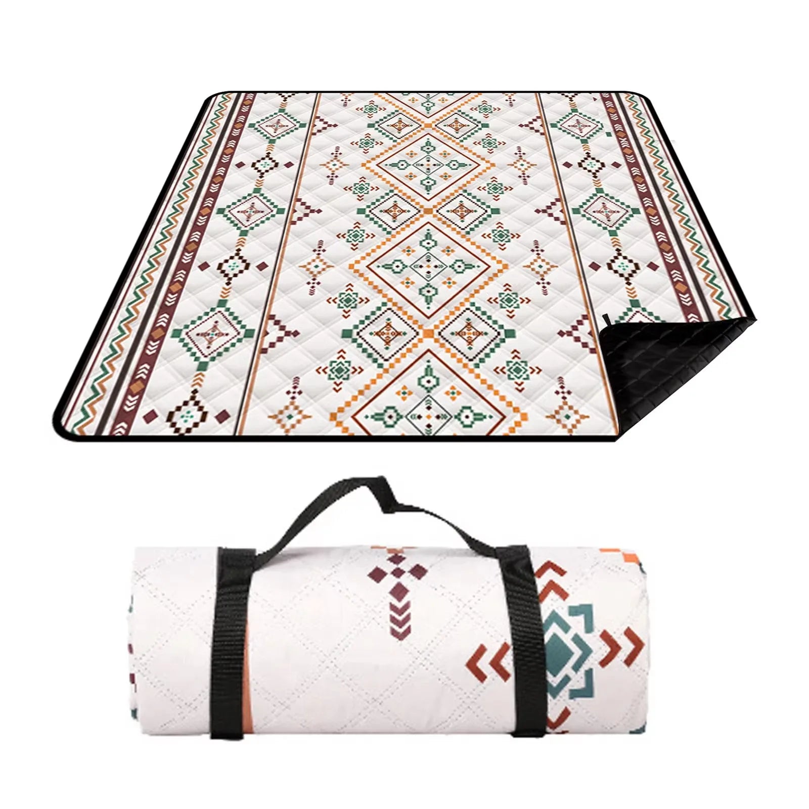 200x200CM Waterproof Picnic Blanket – Large Foldable Outdoor Beach Mat with Carry Handle