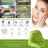 AYHle Natural Jade Roller & Gua Sha Set | Xiuyan Stone Facial Massager for Anti-Wrinkle, Lifting & Puffiness Reduction | Dual-Ended Roller & Scraper