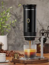 DENOKIN Portable Espresso Machine 3-in-1 | 20 Bar Pressure with Heating Function, Compatible with Ground Coffee & Capsules | USB-C Rechargeable for Travel, Camping & Home