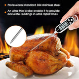 Digital Food Thermometer with Stainless Steel Probe – Instant Read Kitchen & BBQ Temperature Gauge