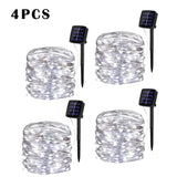LED Solar Garden Fairy String Lights | Waterproof Outdoor Twinkle Lights for Christmas, Patio & Parties