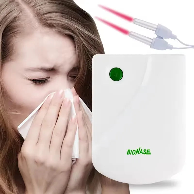 IDEABEL BioNase Laser Therapy Device – Rhinitis & Sinus Relief Nose Massager for Allergy & Hay Fever