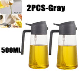 Dual-Function Oil Spray Bottle – Refillable Olive Oil Dispenser for Cooking & Air Fryer