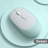 Congdi Dual Mode Wireless Mouse - Bluetooth & 2.4GHz Rechargeable Silent Mouse with 1600 DPI | 4-Button Opto-Electronic Mouse for Laptop, PC, iPad & MacBook