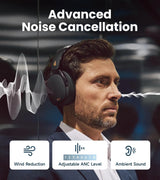Edifier WH950NB Wireless Headphones Active Noise Cancelling Bluetooth 5.4 Hi-Res Audio Headset (80H Playtime)