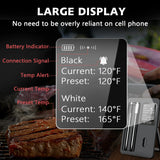 Wireless Bluetooth Meat Thermometer – Smart Digital Kitchen Thermometer for BBQ, Grill & Oven