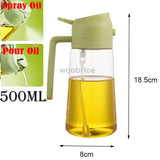 Dual-Function Oil Spray Bottle – Refillable Olive Oil Dispenser for Cooking & Air Fryer