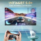 P30 Pro Smart Mini Projector – Android 14 WiFi6 & Bluetooth 5.0 Portable 4K Home Theater Projector (1280×720P)