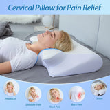 Ergonomic Memory Foam Neck Support Pillow – Anti-Snore Wedge Cushion for Better Sleep