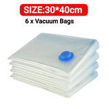 Reusable Vacuum Storage Bags with Hand Pump – Space Saving Clothes & Blanket Organizer