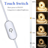 Saimili COB LED Strip Light 5V USB – Touch Dimmable Flexible Tape for TV Backlight, Mirror & Room Decor
